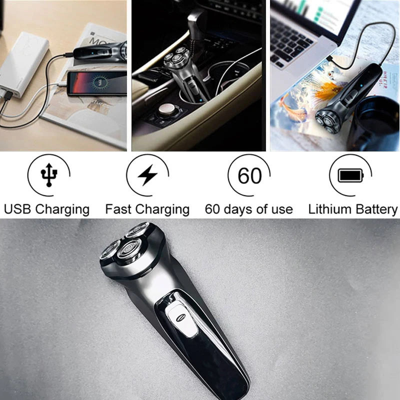 Clipper Electric Shaver Men's Razor Beard Trimmer shaver for men Mi Youpin portable Shaving machine hair clipper Facial epilato - Image 4