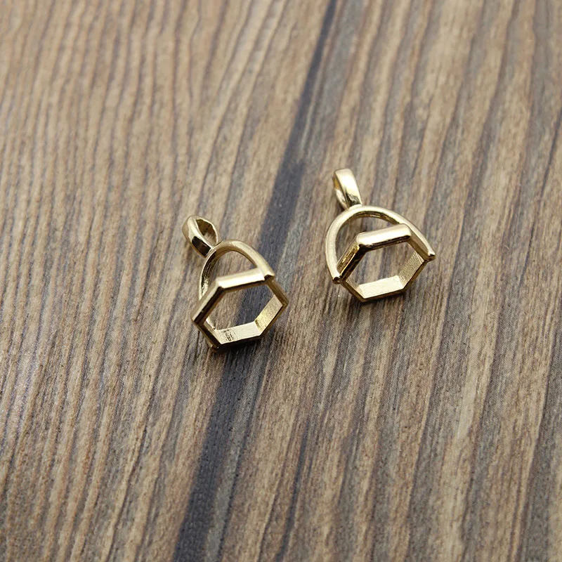 kc gold 20 шт./лот, 8 мм, отверстие, натуральный камень, кристалл, столб, подвески, застежка, колпачки, кисточки, концевые колпачки для DIY, ожерелье, изготовление ювелирных изделий Z1009 - Цвет: kc gold