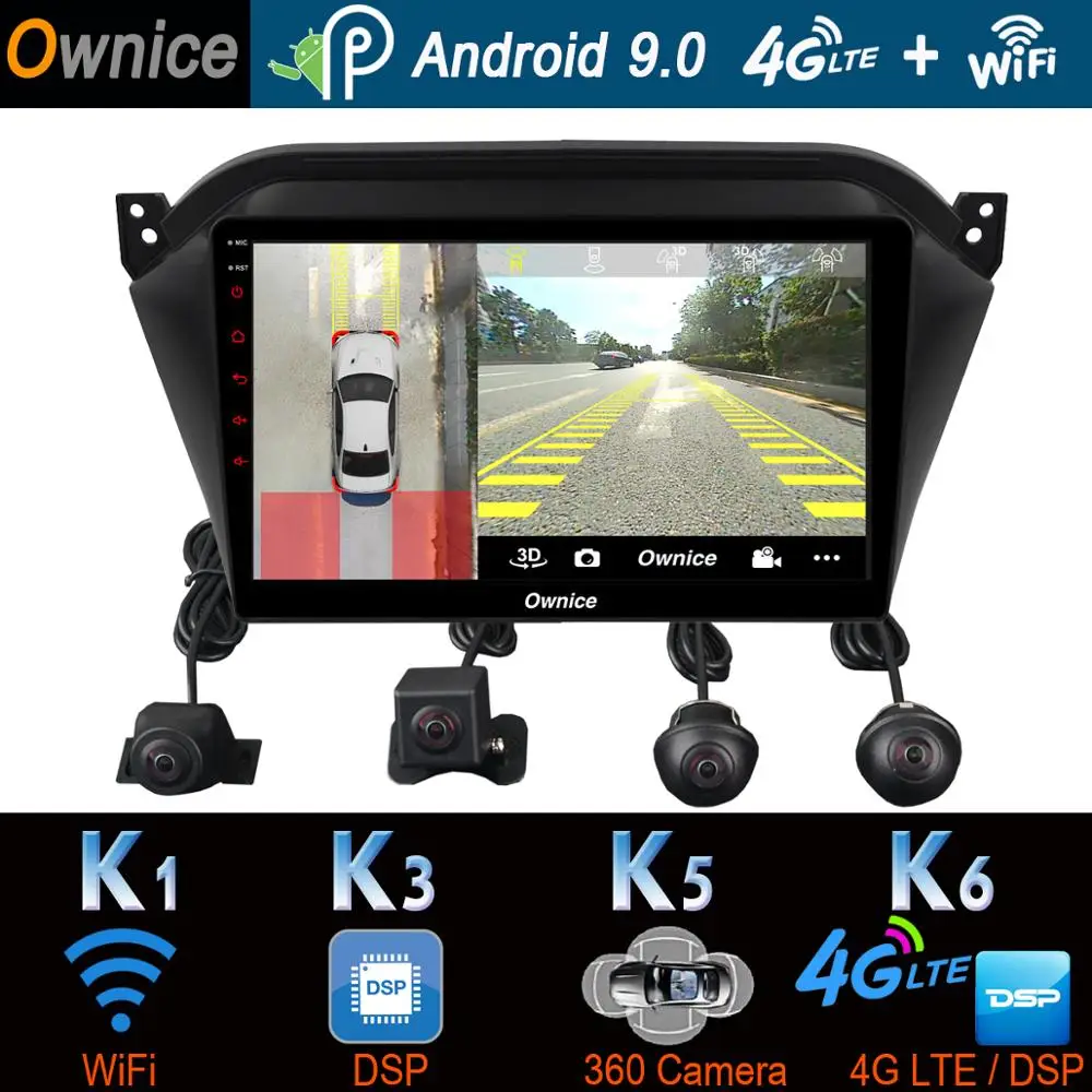

360° Panoramic Android 9.0 4G+64G Car Multimedia Player for JAC S2 2015 2016 2017 2018 GPS Radio DSP SPDIF CarPlay Android Auto