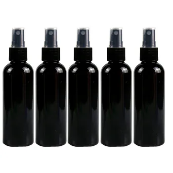 

30ml 5pcs Portable small black Plastic Empty Spray Bottle 84 Disinfection Liquid Alcohol Disinfection Refillable Bottles z3