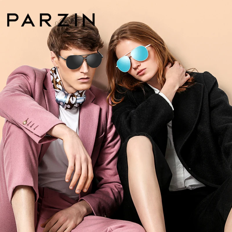 Мужские и женские солнцезащитные очки PARZIN Polarzied брендовые дизайнерские унисекс в
