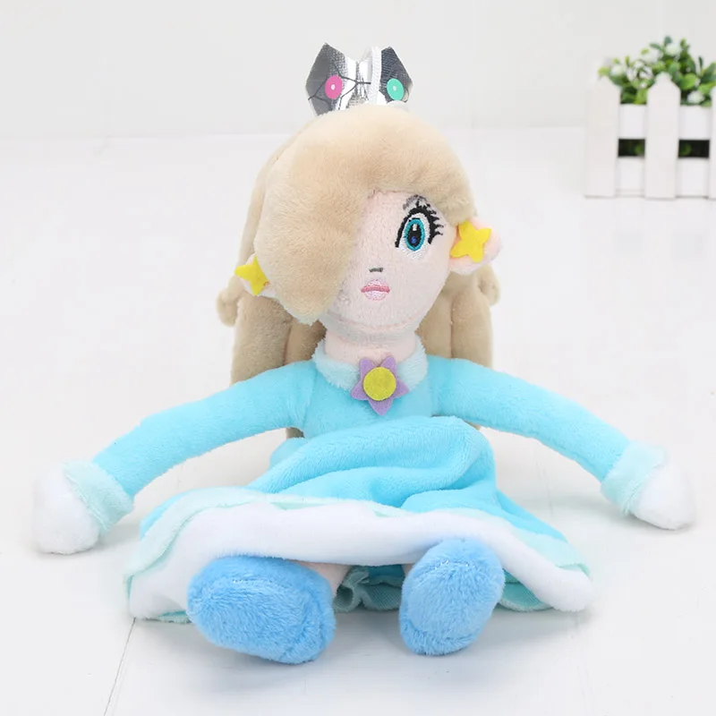 8 ''20 см Luma Принцесса Персик розалина мягкие Luigi Плюшевые игрушки куклы - Цвет: Синий