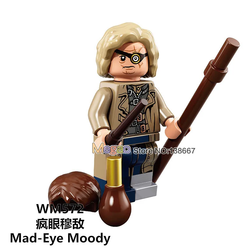Оранжевый 50 pcs/lot Fantastic Beasts Luna Trelawney Dumbledore Mad-Eye Moody Codric Model Building Blocks Kids Toys - Цвет: Оранжевый
