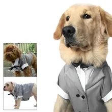 Новая Осенняя футболка для собак 1 шт. Одежда для собак костюм для собак смокинг Свадебный костюм для пластиковые контейнеры для тату собаки 0806#30