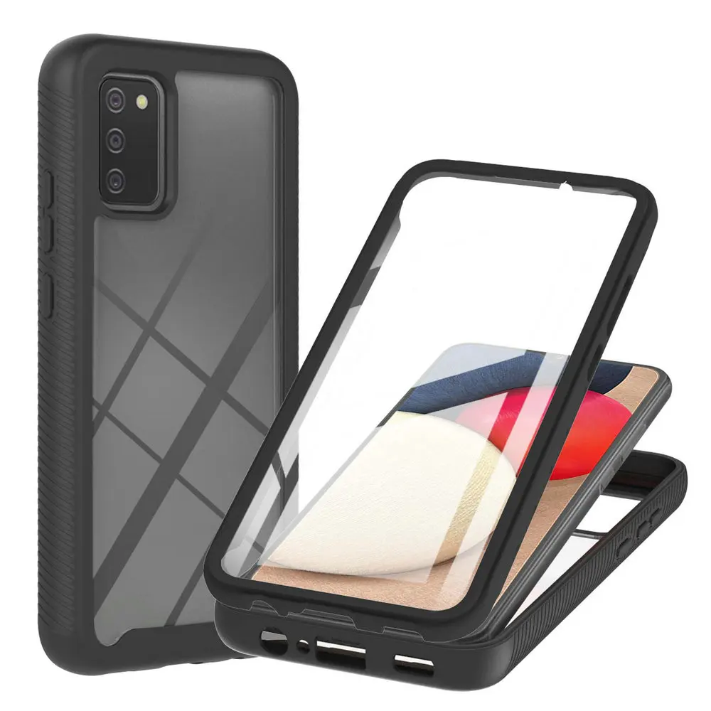 Чехол-бампер для Samsung Galaxy A02 A02S A025 A022 с кристаллами 2021 360 | Мобильные телефоны и