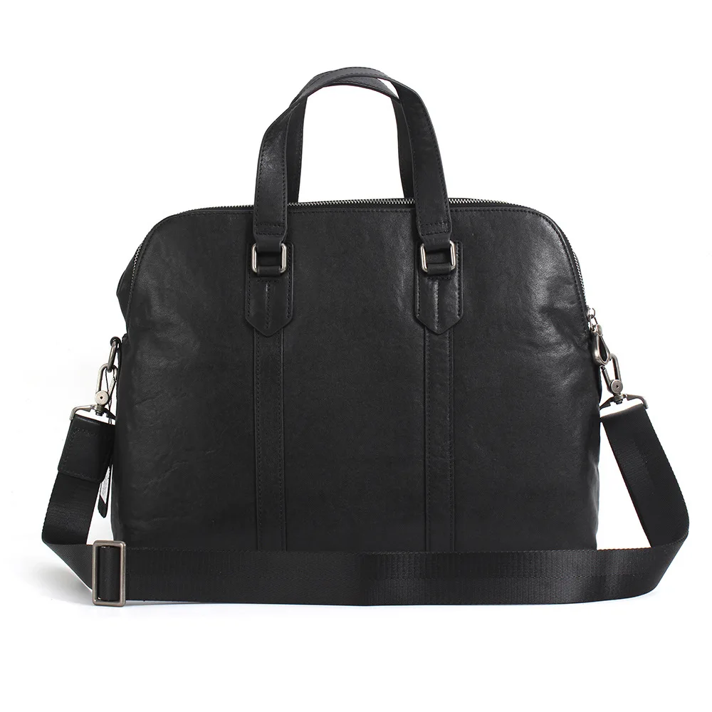 

New Leather Men's Casual Handbag Leather Men's Briefcase Scalp Computer Bag