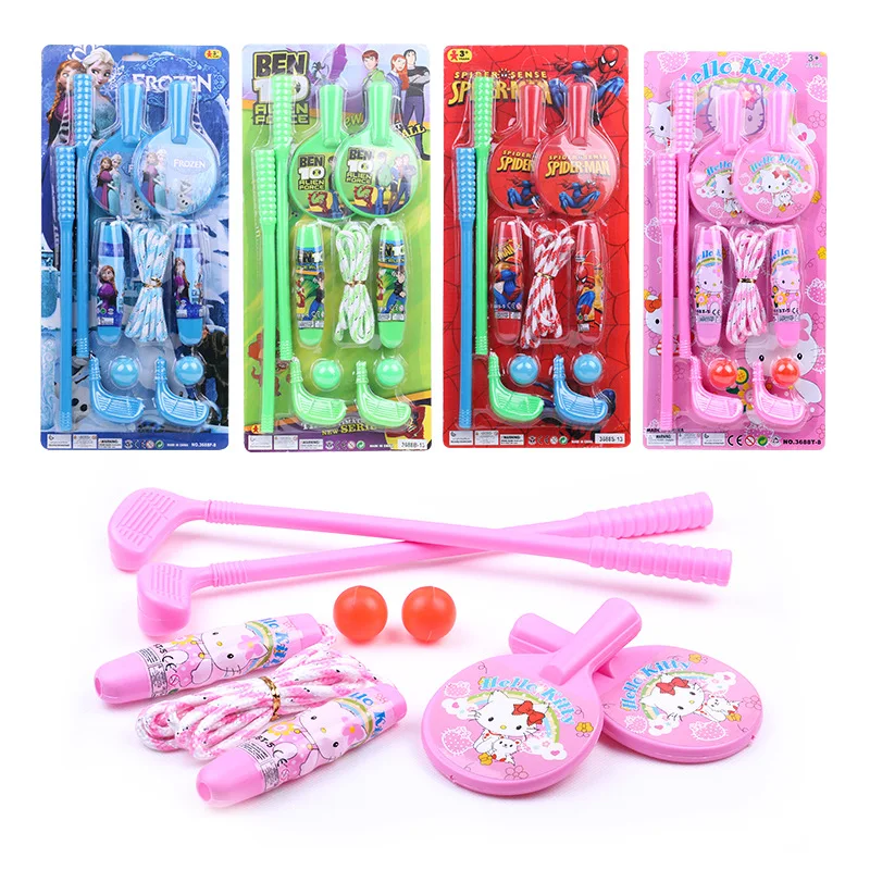 Manufacturers Direct Selling Children Sports 3 Pieces Toy Supplies Mini Golf Set Indoors And Outdoors Toy