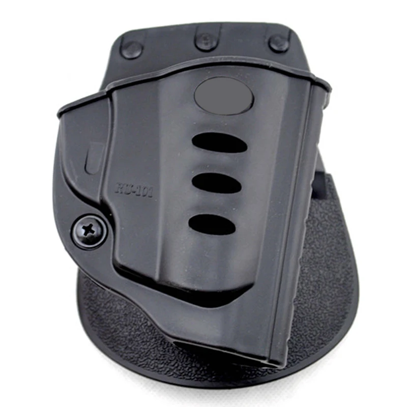 Revolver Plastic Holster Tactical Compact Pistol Holster Waist Case Black Quick release Sleeve
