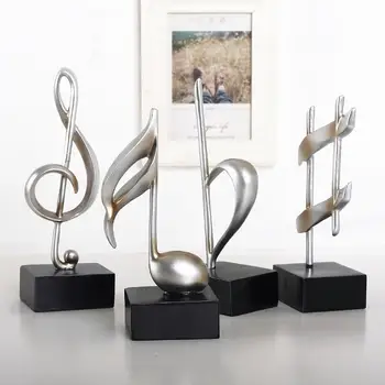 

MODERN NORDIC MINIMALIST WHITE MUSIC SYMBOL STATUE/SCULPTURES/MUSIC SCORE DECORATION/HOME FURNISHING STUDY PIANO CLUB DECORATION
