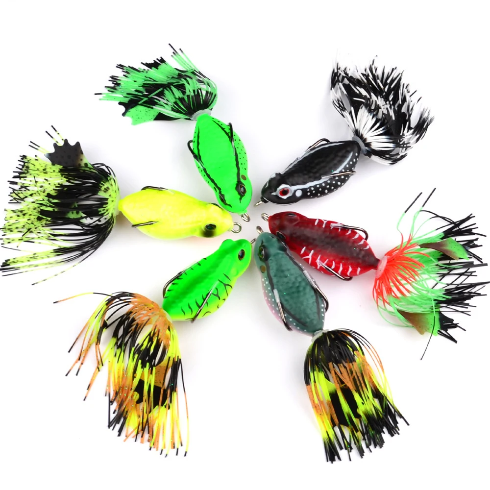 

1 PCS 6.35cm/13.81 Lifelike Soft Small Jump Frog Engaging Bait Silicone Bait for Crap Fishing Gear Crankbait Crankbaits 6 Colors
