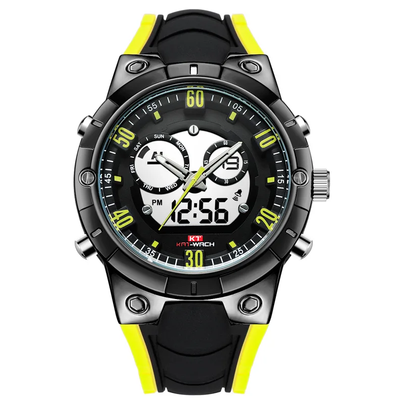 

Relogio Masculino KAT-WACH Waterproof Sports Digital Wristwatches Authentic Luxury Brand Multi-function Luminous Quartz Watches