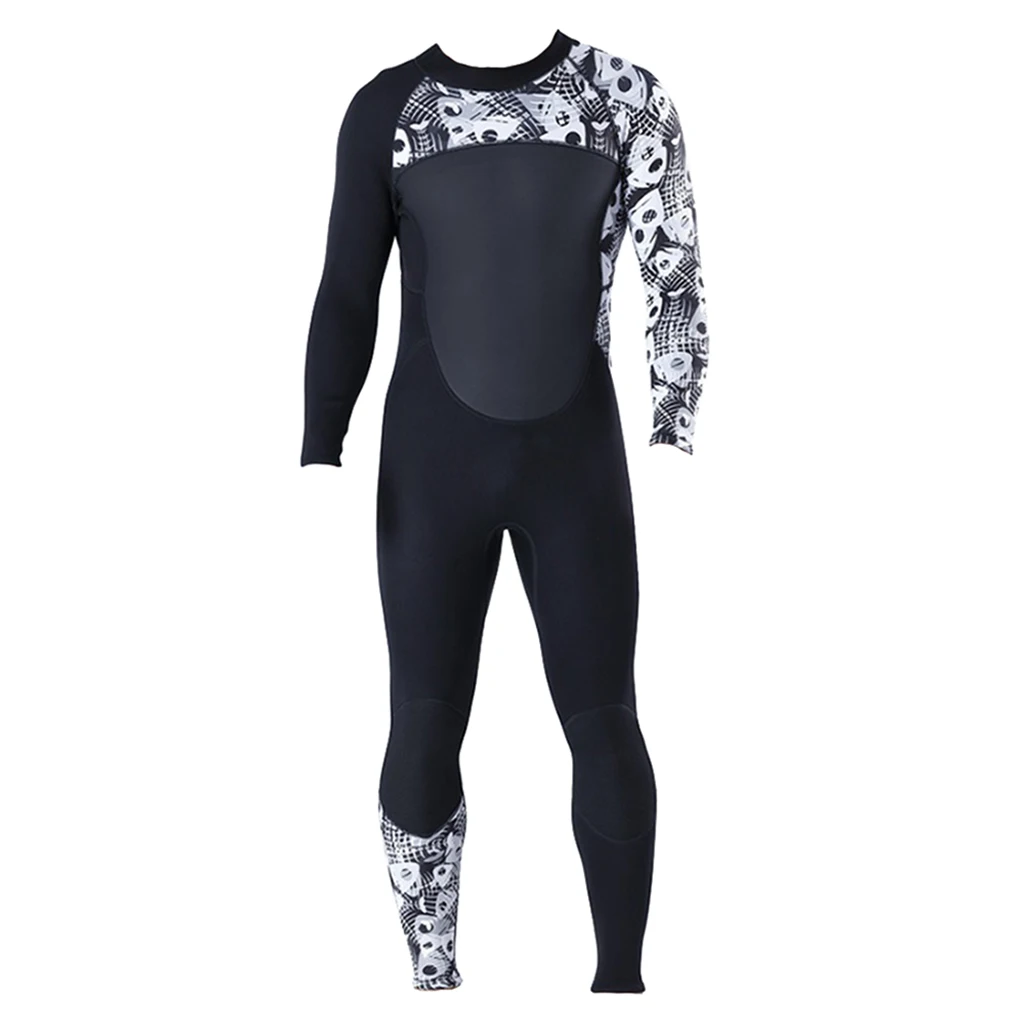 Full Body Swimsuit Diving Suit Wetsuit Long Sleeve Keep Warm Back Zip for Scuba Snorkeling Water Sports Multiple Sizes