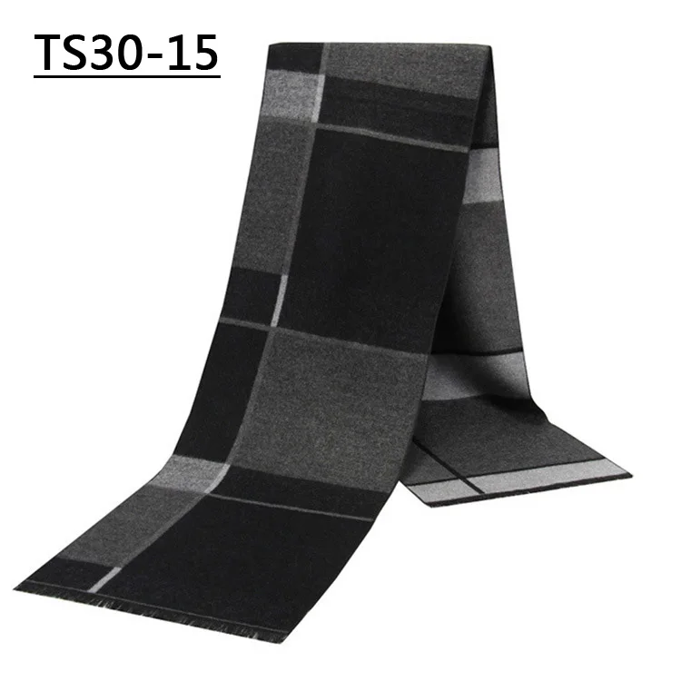 NEW TS30-15 YISHLINE, роскошный бренд, мужской кашемировый шарф, толстые, зимние, вискозные шарфы, плед, осень, теплый, длинный шейный платок, мужской шарф, шарф, мужской - Цвет: NEW TS30-15