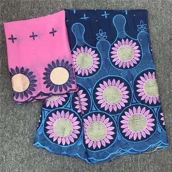 

2019 Latest Swiss African Cotton Laces Fabric High Quality Swiss Voile Lace In Switzerland With Stones For Every Dress yc66-176