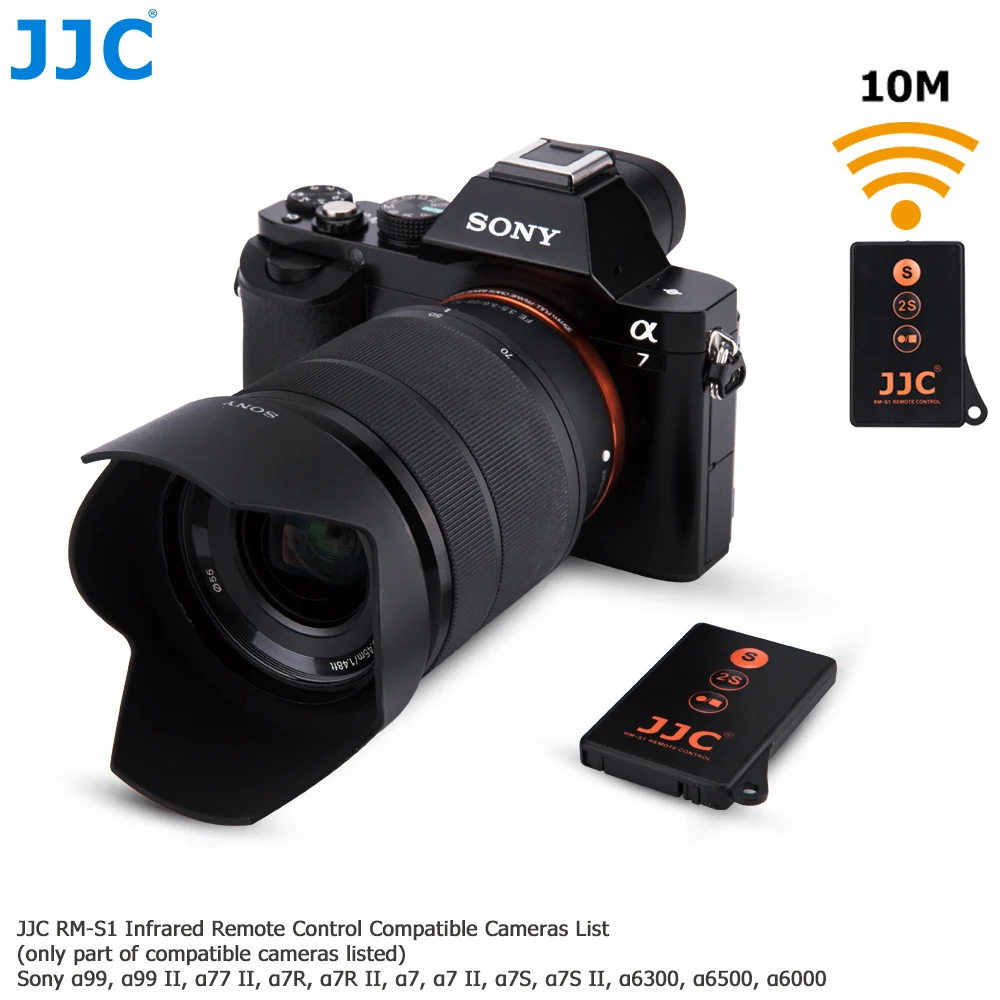 JJC Wireless Remote Control with CR2025 Battery for Sony A7III A7