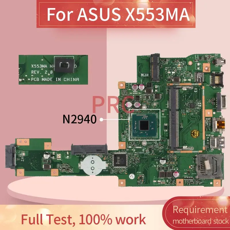 X553MA REV: 2 0 для ASUS X503M F553MA F553M N2940 материнская плата DDR3 ноутбука | Компьютеры и офис