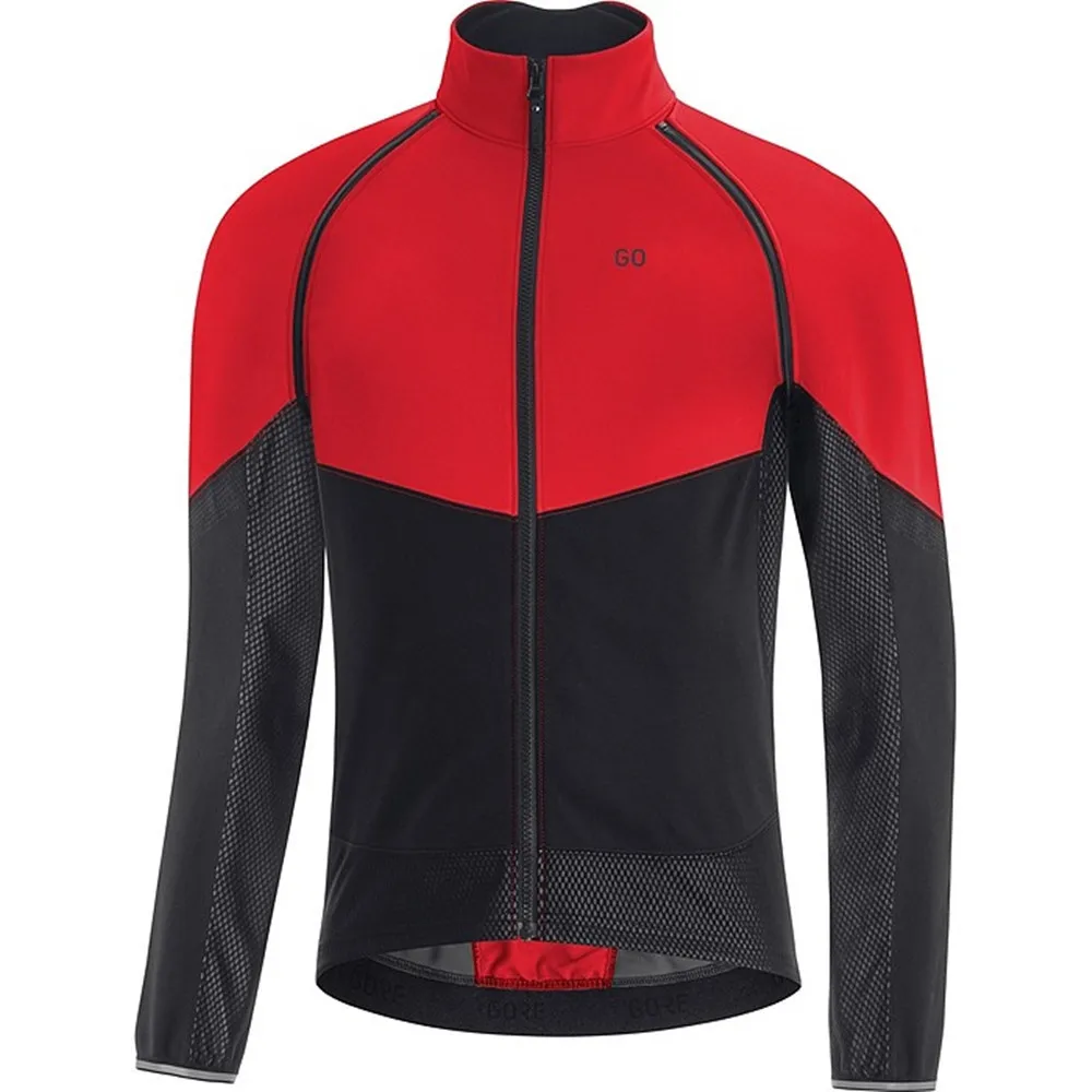thumbnail image 1 of Chaqueta de ciclismo de invierno GROE para hombre, forro polar térmico, maillot multifunción para ciclismo de montaña, maillot para ciclismo al aire libre, abrigo cálido, 1 of 5