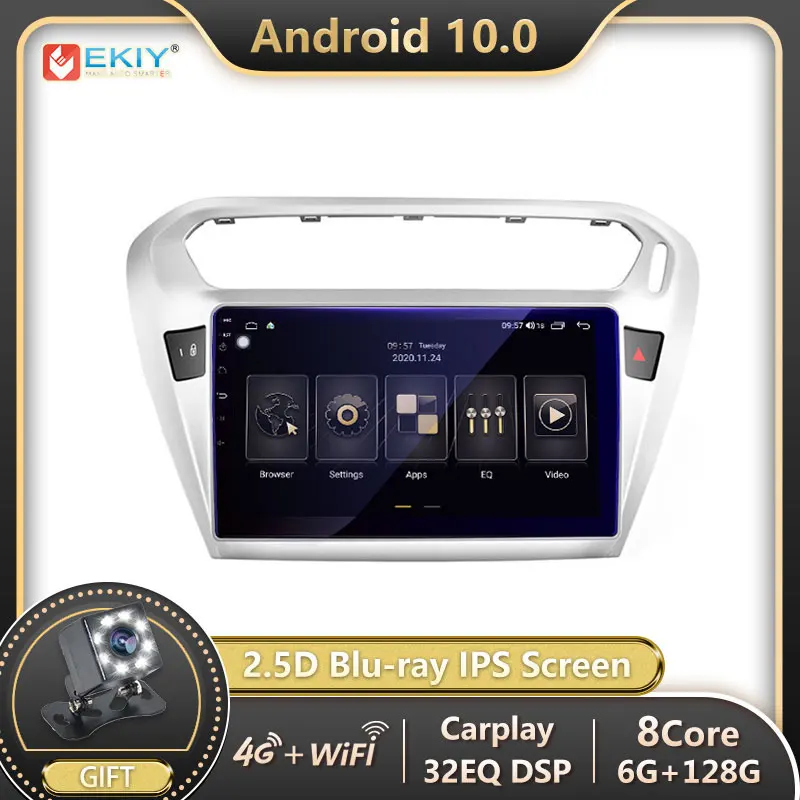 EKIY 10 1 ''ips Android 9 0 автомобильный Радио мультимедийный плеер для Honda Accord 7 2003-2007