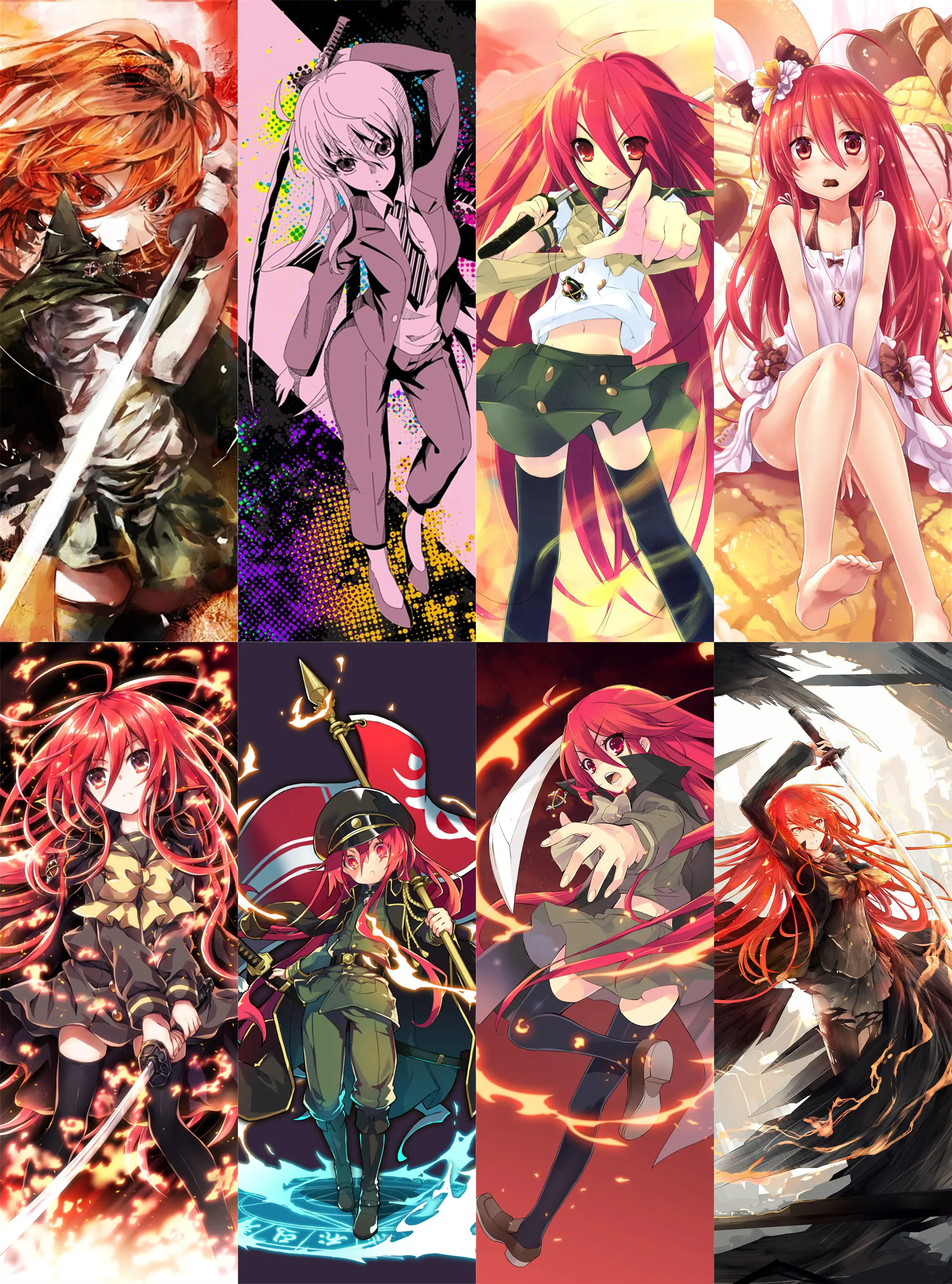 8 шт./компл. ПВХ Lesezeichen закладки аниме Shakugan no Shana Book Mark | Дом и сад