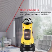 Самонивелирующийся лазерный нивелир, 360 градусов, вращающиеся, 2 линии, поперечные, горизонтальные, вертикальные, высокая видимость, регулируемые лазерные линии