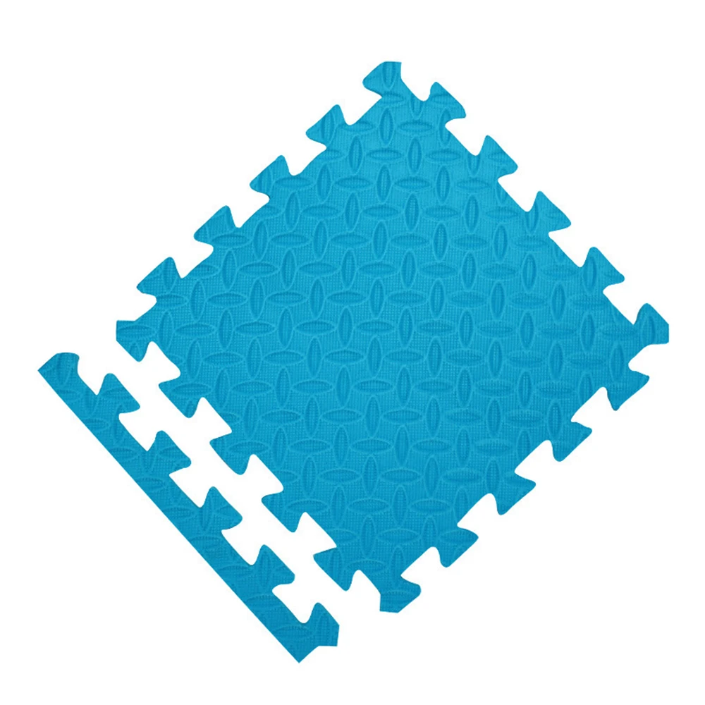 9 шт. детский пенопластовый игровой коврик-пазл детский игровой коврик утепленный экологичный образовательный коврик игровой гимнастический ковер ползающее покрывало, плед - Цвет: Blue