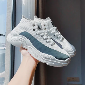 

Men's Shoes Adult Casual Vulcanized Shoes Cushioning Sneakers Men's Breathable Walking Platform Footwear Discolored casual shoes