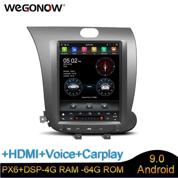 

DSP IPS HDMI PX6 Carplay voice control Tesla 9.7" Android 9.0 4GB 64GB auto radio GPS BT5.0 For kia CERATO K3 FORTE 2013-2017