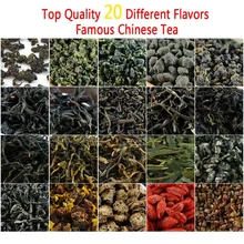 20 различных ароматов Китайский чай включает в себя Молоко Улун ПУ-эр травяной цветок черный зеленый чай
