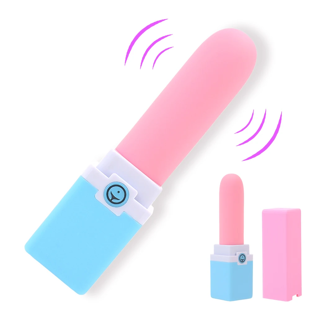 

10 Speeds G-spot Stimulation Vibrator USB Rechargeable Nipple Clitoris Massager Female Masturbation Mini Lipstick Vibrator