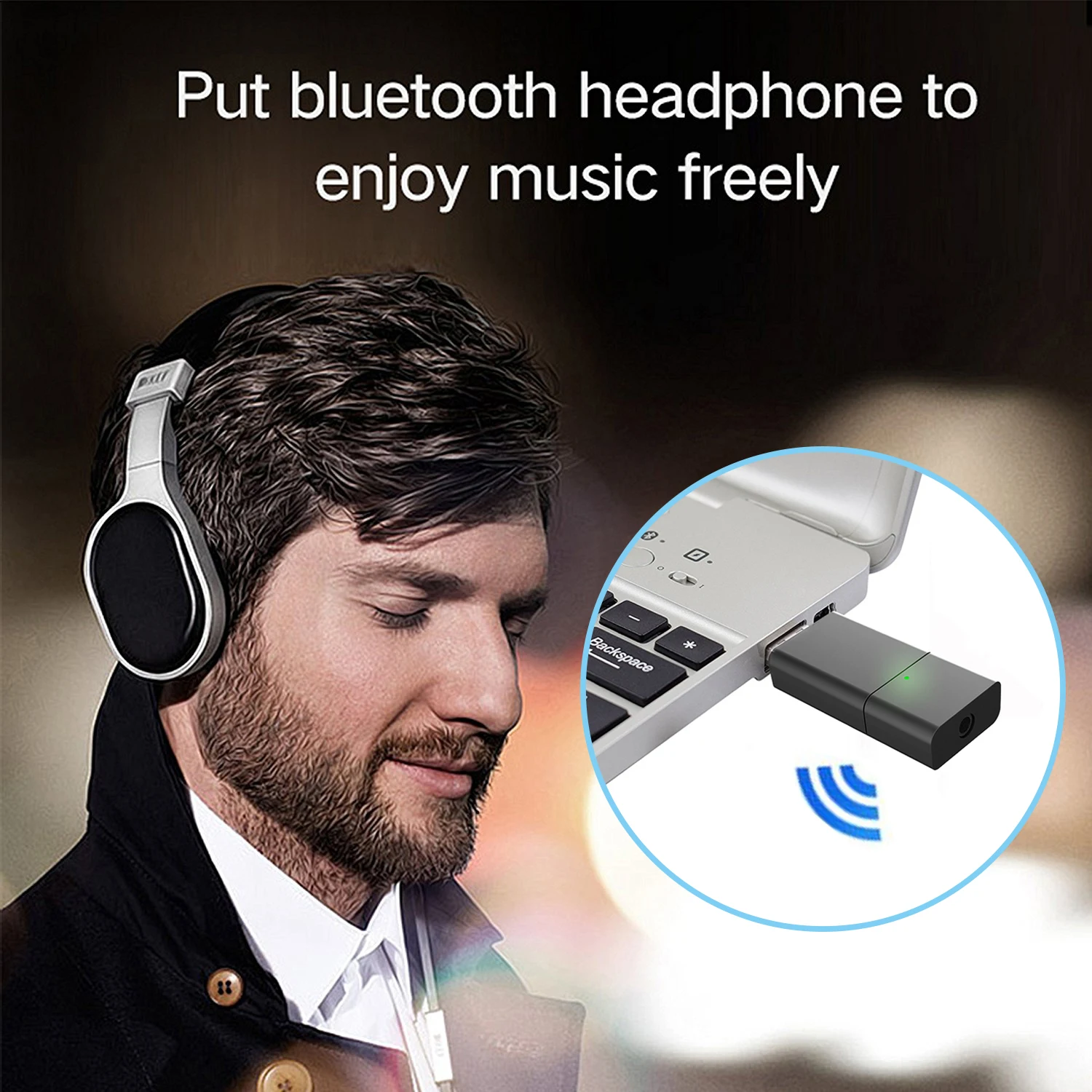 Мини bluetooth-трансмиттер для ТВ ПК Беспроводной звуковая карта USB приемник с низкой задержкой