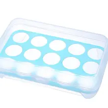 1х прозрачный пластиковый холодильник кухонный держатель для яиц контейнер для хранения коробка Органайзер