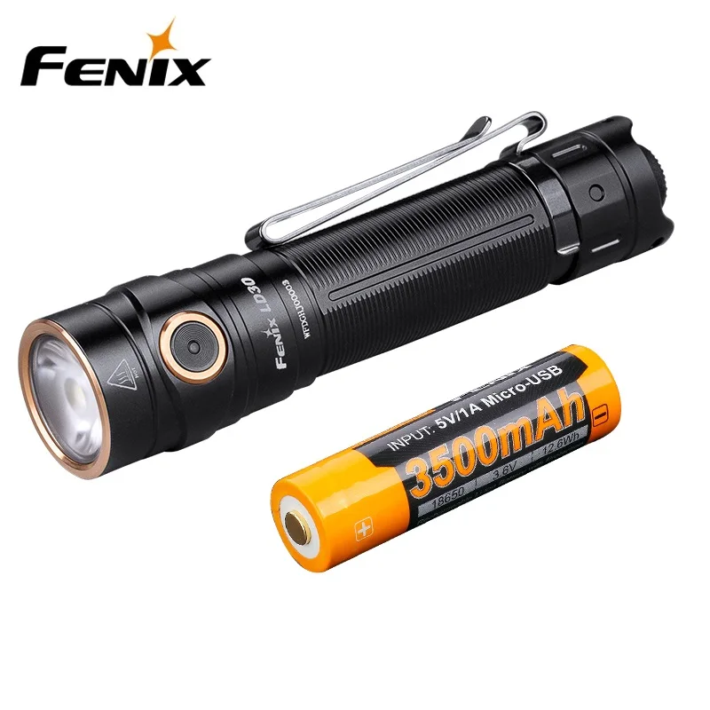 2019 новый водонепроницаемый тактический фонарик Fenix LD30 1600 люмен  Лампы | Фонарики и осветительные приборы -4000204633241