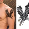 Dragon realista tatuaje pegatinas para los hombres, los niños 3D feroz lobos y águilas tatuajes temporales sirena gato lavable de plumas ► Foto 3/6