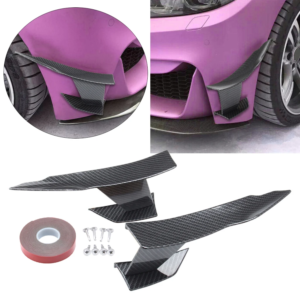 300mm Front Lip Splitter Fins Body Spoiler for BMW 3-Series F80 M3 2015-2019