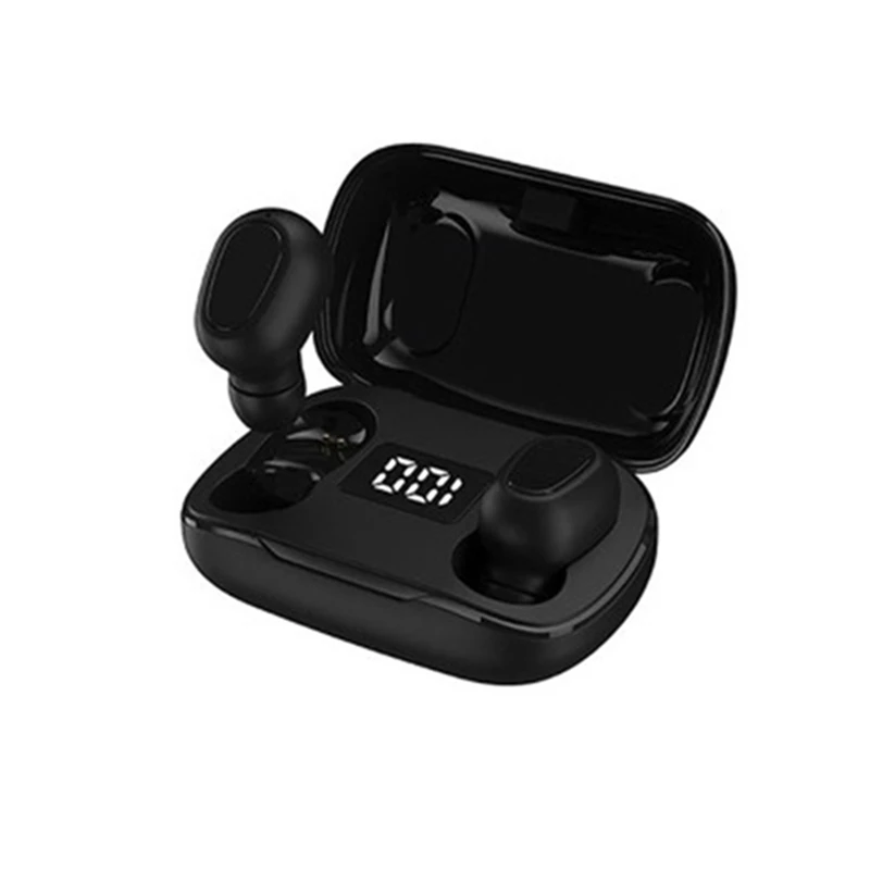 CASEIER Wireless Bluetooth Earphone Siri Voice Assistant Touch Control Headphone Led Dislay Active Noise Cancel Earbuds Headset