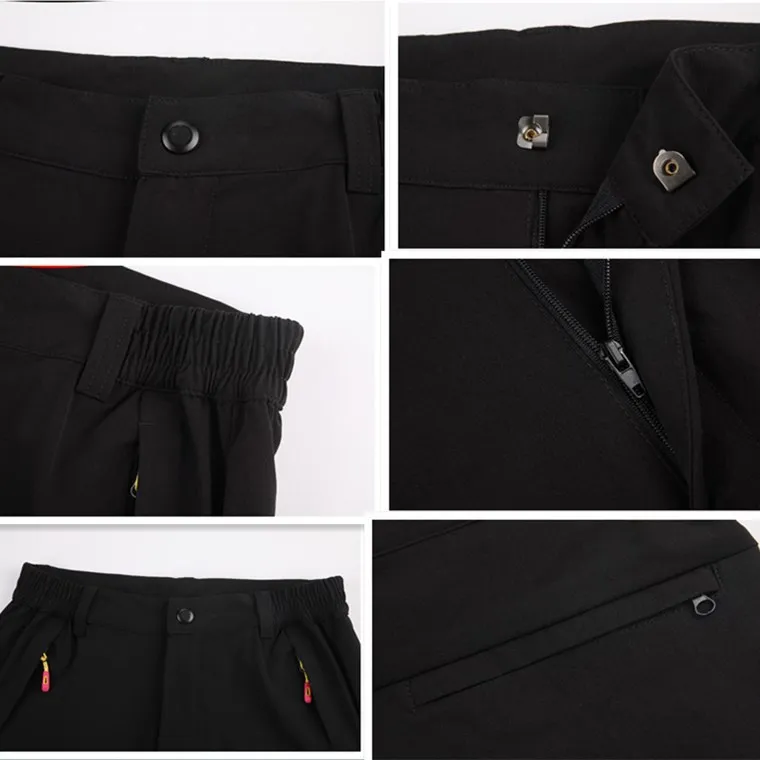 Autumn and winter new couple single layer thick outdoor leisure stretch trousers