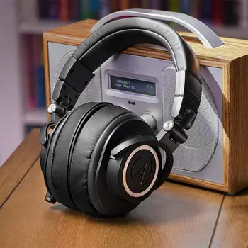 

1Pair Foam Ear Pads Cushion Leather Earpad for ATH-MSR7 M50X M20 M40 M40X SX1