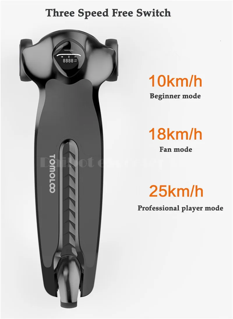 Electric Longboard Skateboard Three Wheels Electric Scooters 6 Inch 36V 250W 3 Wheel Electric Scooter With APPBluetooth        (2)