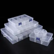 Sale Adjustable 3-36 Grids Compartment Plastic Storage Box Jewelry Earring Bead Screw Holder Case Display Organizer Container