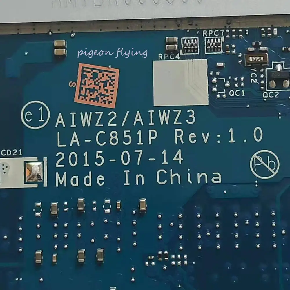 Ideal  500-14ISK motherboard Mainboard for Lenovo ideapad laptop 80NS 80RA AIWZ2/AIWZ3 LA-C851P CPU:I5-620
