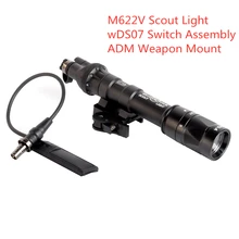 Surefir страйкбол тактический фонарь M622V Scoutlight с ADM станок для оружия Fit Picatinny фонарь для ружья 20 мм рельс для охоты EX447