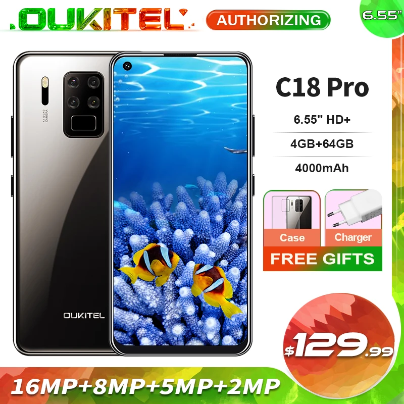OUKITEL C18 Pro 64GB 4gbb Adaptive Fast Charge Octa Core Face Recognition/fingerprint Recognition