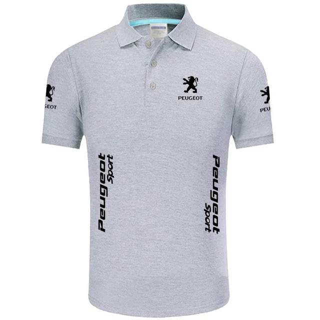 3 Летняя Высококачественная брендовая рубашка с коротким рукавом, Логотип Peugeot polo, модная повседневная Однотонная рубашка поло, рубашки унисекс x - Цвет: 3