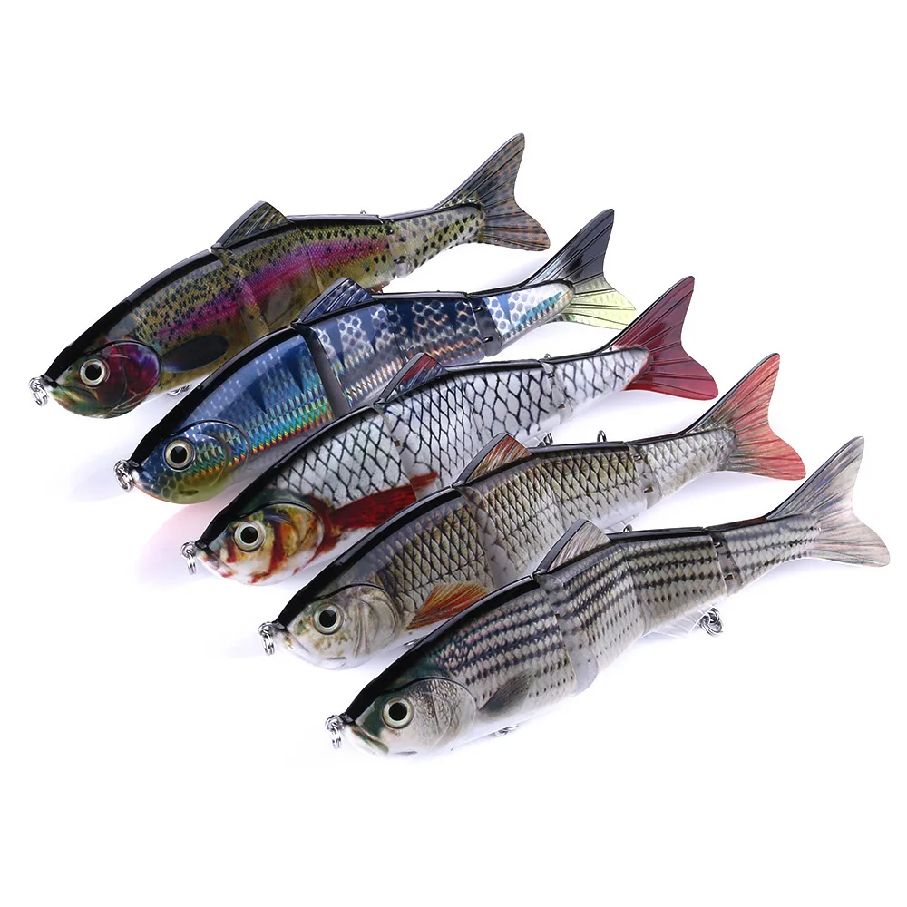 

25cm 146g Hard Bait Sinking Wobblers Fishing Lures Carp Bait Saltwater Crankbait Swimbait Multi Jointed Shad 4Segment Casting