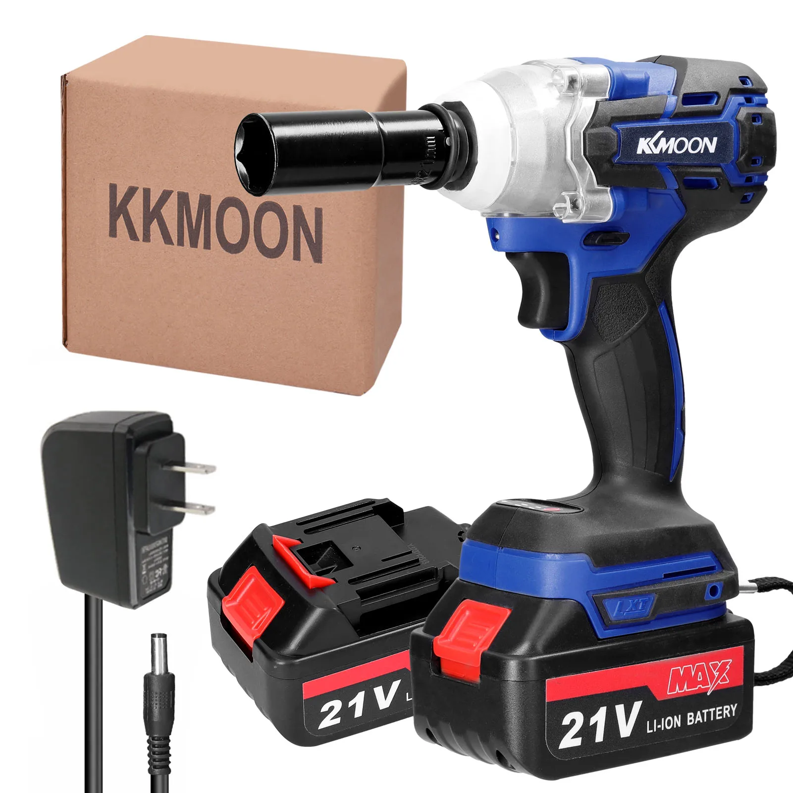 21v Cordless Electric Wrench Brushless Motor Stepless Speed Control