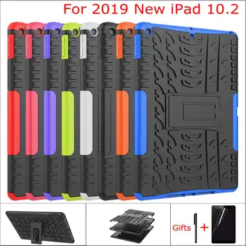 

Shockproof Armour Case for iPad 10.2 7th Gen A2197 A2198 A2200 10.2" 2019 New Tablet Funda Capa Cover+Screen Film+Pen