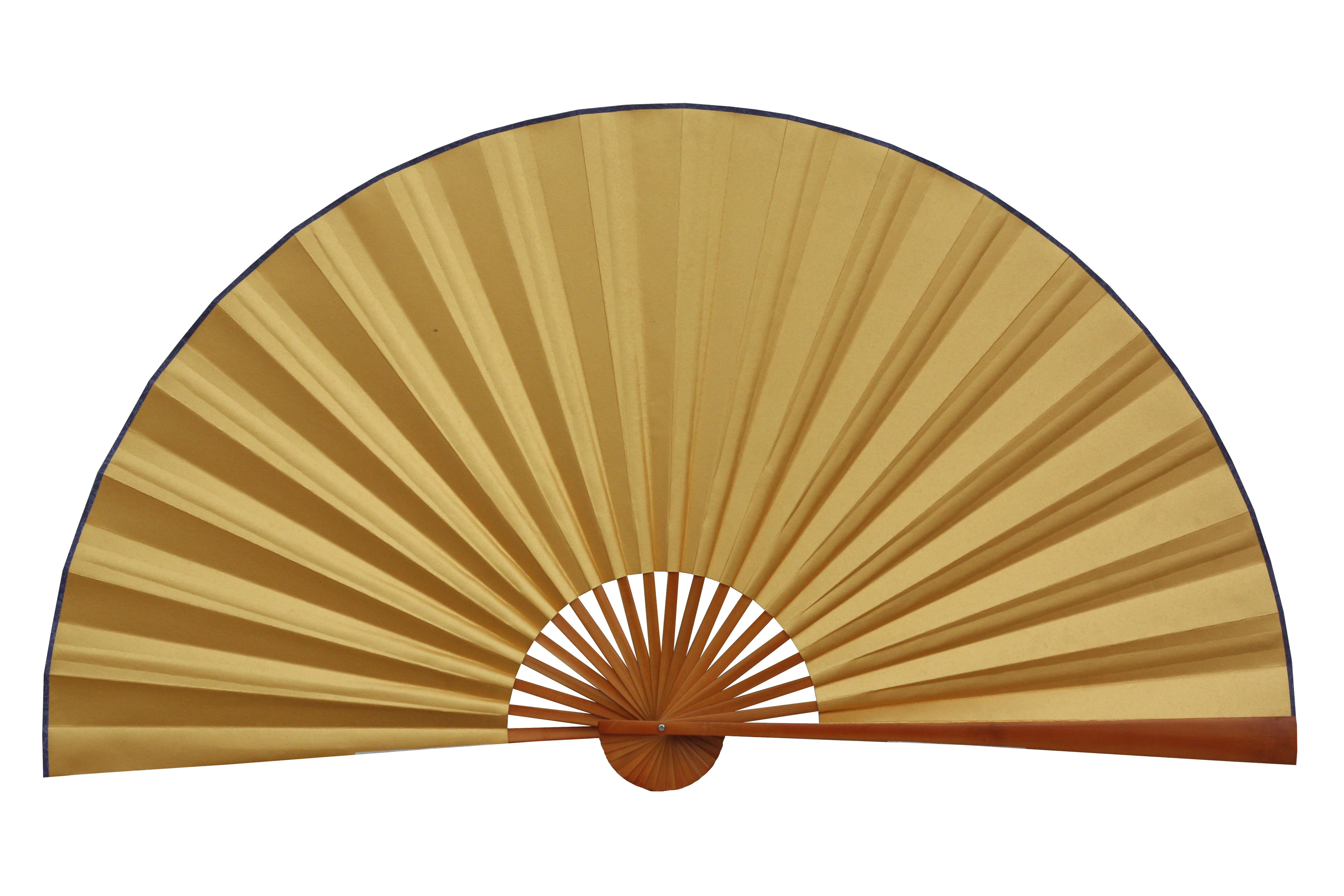 Large Folding Paper Fan Chinese Style Crafts Banboo Frame Background Decorative Fan Hanging Golden Hand Painted Fan Decorative Fans Aliexpress