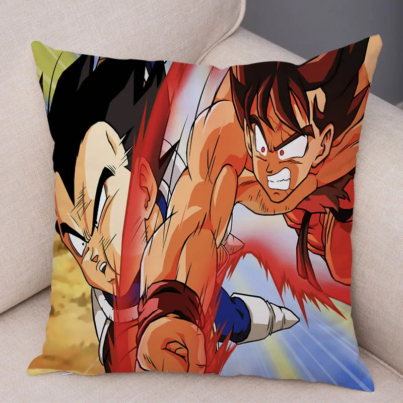 Классический Аниме Dragon Ball логотип Наволочка для дивана мультяшное украшение для дома Сон Гоку наволочка короткий плюш 45x45 см наволочка - Цвет: 13