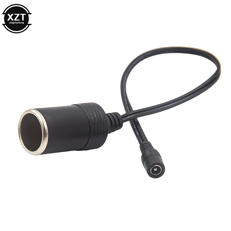 

40cm DC 5.5x2.1mm Male Female to Car Cigarette Lighter Female Socket Power Supply Plug Cable Cord Charger Adapter Wire