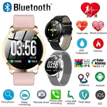 

Waterproof Smart Watch Blood Pressure Heart Rate Monitor Watch Bluetooth Reminder Fitness Bracelet Health CF18 Sport Smartwatch